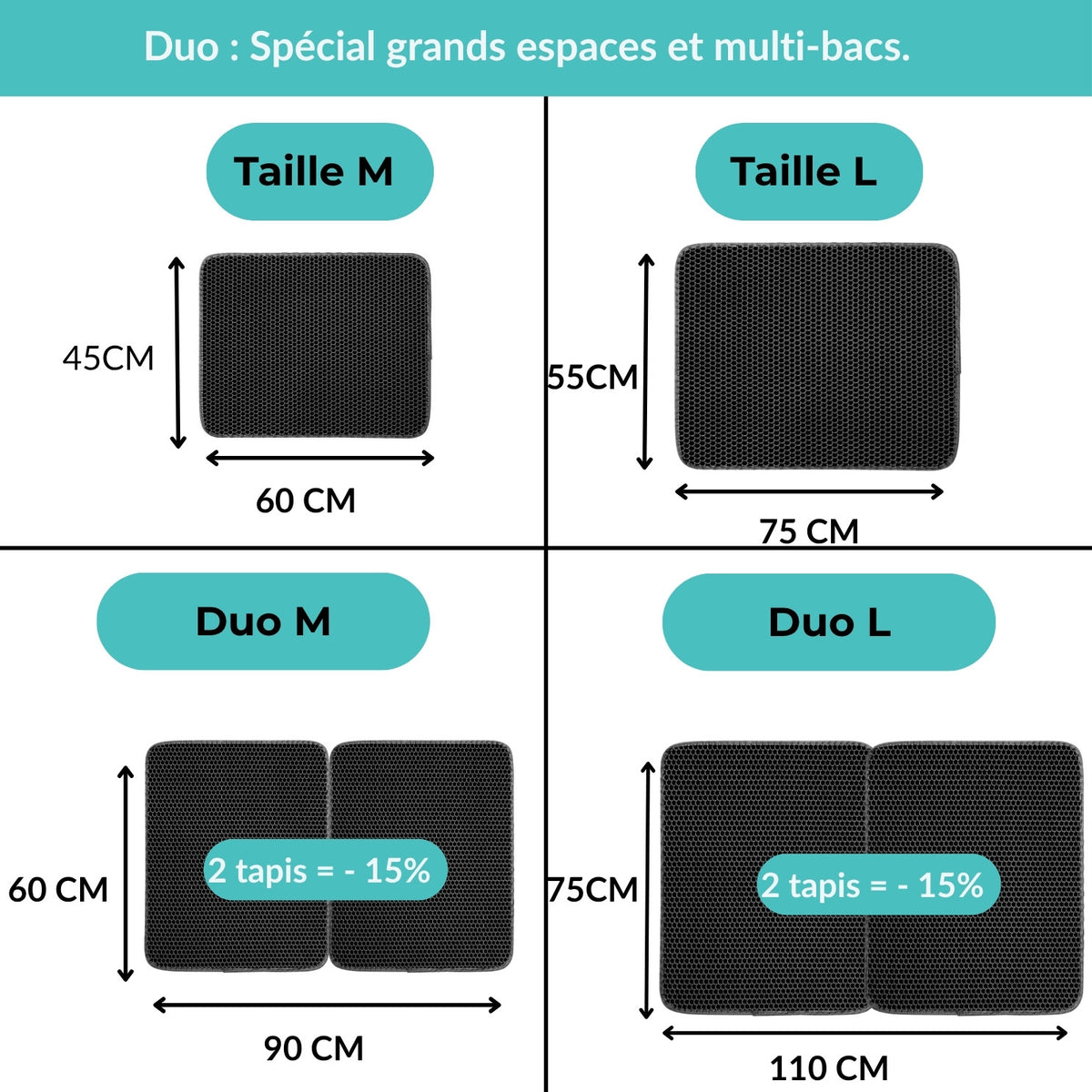 Tapis Litière Anti-Grain